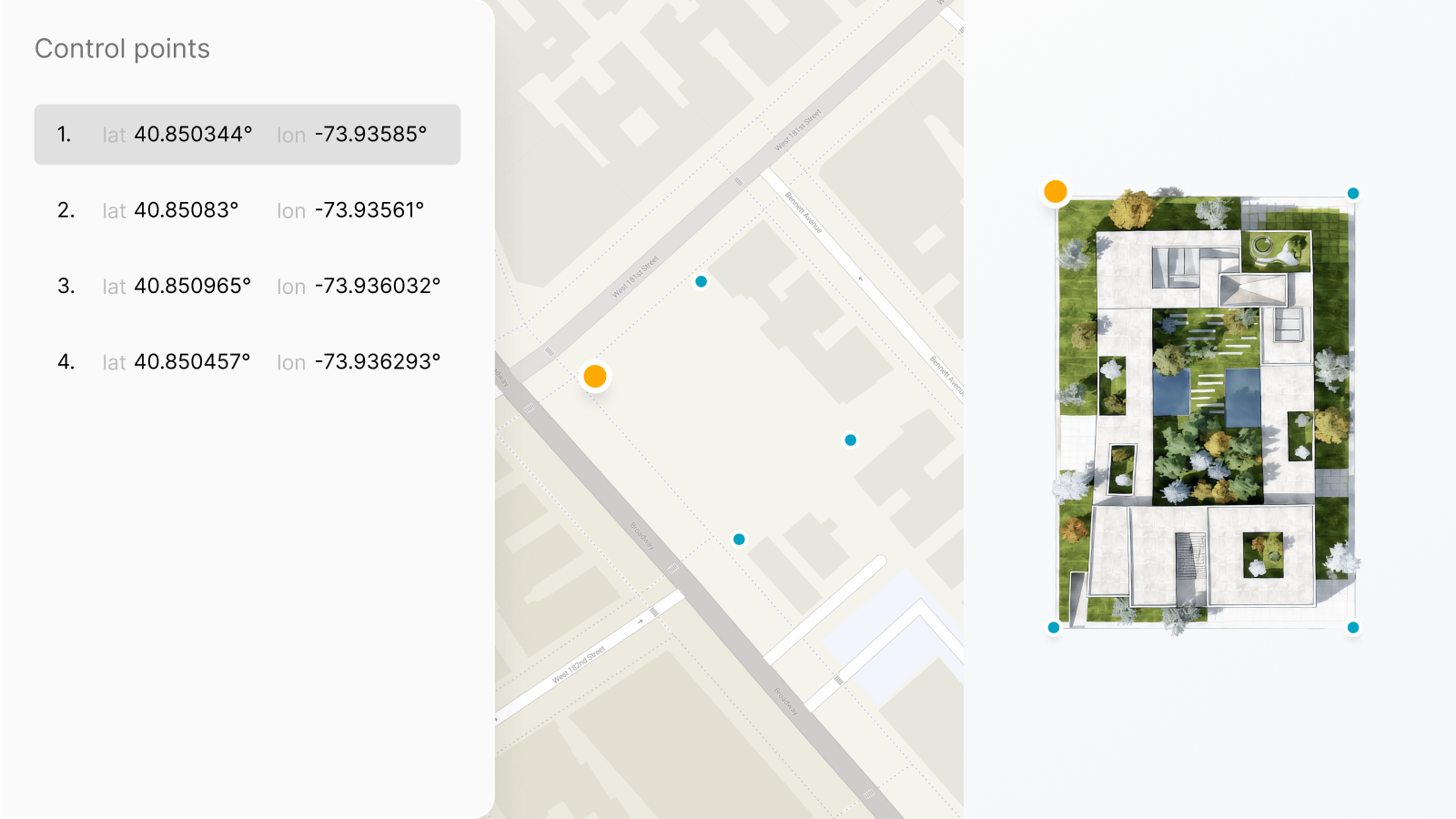 Georeferencing raster image and putting it into a map