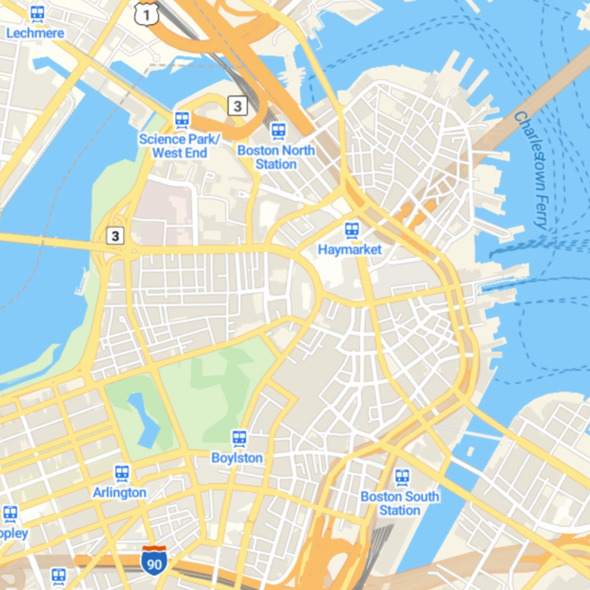 Streets map with road network thumbnail